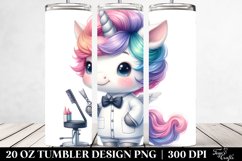 Watercolor Baby Unicorn | 20 oz Tumbler Product Image 2