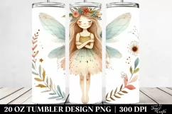 Whimsical Boho Fairy Clipart 20 Oz Tumbler Product Image 2
