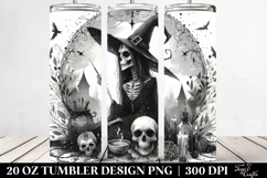 Simple Gothic Witch Watercolor Tumbler|20 oz Tumbler Product Image 2