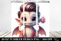 Cute Baby Dragon 20 Oz Tumbler Product Image 2