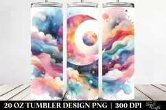 Colorful Abstract Moon | 20 oz Tumbler Product Image 2