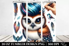 Playing Baby Owl 20 Oz Tumbler Product Image 2