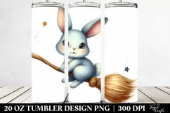 Funny Halloween Bunny Clipart, Transparent 20 Oz Tumbler Product Image 2