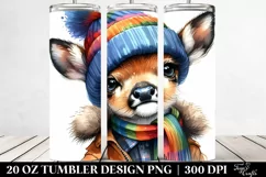 Funny Baby Deer Posing | 20 oz Tumbler Product Image 2