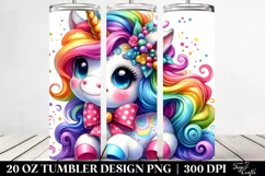 Cute Baby Unicorn Funny Tumbler Product Image 2