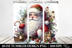 Whimsical Santa Portrait, 20 Oz Tumbler Product Image 2