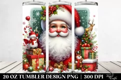 Whimsical Santa Portrait, 20 Oz Tumbler Product Image 2