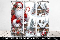 Whimsical Santa Portrait, 20 Oz Tumbler Product Image 2