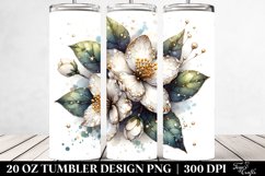 Detailed Shiny Jasmine | 20 oz Tumbler Product Image 2