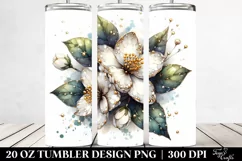 Detailed Shiny Jasmine | 20 oz Tumbler Product Image 2