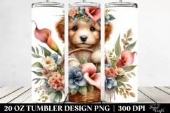 Detailed Boho Cute Baby Puppy with Calla Lily Bouquet | 20 Product Image 2