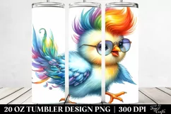 Cute Baby Chicken Running | 20 oz Tumbler Product Image 2