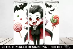 a Simple Funny Halloween Vampire Clipart 20 Oz Tumbler Product Image 2