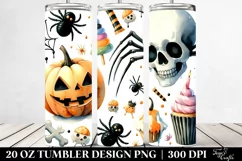 Simple Funny Halloween Clipart | 20 oz Tumbler Product Image 2