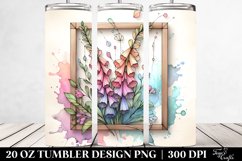 Abstract Wooden Stained Foxglove | 20 oz Tumbler Product Image 2