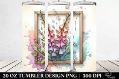 Abstract Wooden Stained Foxglove | 20 oz Tumbler Product Image 2