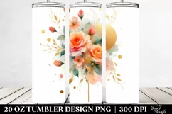 Vibrant Orange Roses | 20 oz Tumbler Product Image 2