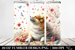 Spring Petals Dog Tumbler 20 oz Product Image 2