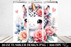 Cute BabyUnicrn with Animal Print | 20 oz Tumbler Product Image 2