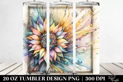 Wooden Sunflower 20 Oz Tumbler Product Image 2