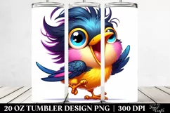 Colorful Crazy Starling | 20 oz Tumbler Product Image 2