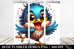Colorful Starling Baby Macaw Tumbler Product Image 2