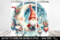 Cute Vibrant Digital Painting Vintage Christmas Gnomes | 20 Product Image 2