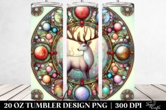 Colorful Pastel Reindeer Digital Image, 20 Oz Tumbler Product Image 2