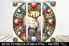 Colorful Pastel Reindeer Digital Image, 20 Oz Tumbler Product Image 2