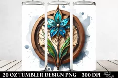 Colorful Lobelia Stained Tumbler Product Image 2