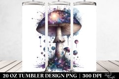 Detailed Mystical Celestial Mushroom | 20 oz Tumbler Product Image 2