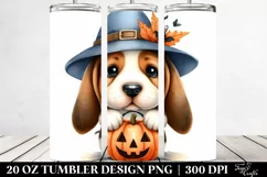 Halloween Basset Hound with Jack-O-Lantern, High Quality 20 Product Image 2