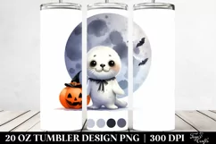 Cute Baby Macaw on Moon 20 Oz Tumbler Product Image 2