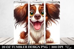 Funny Crazy Looking Brittany | 20 oz Tumbler Product Image 2