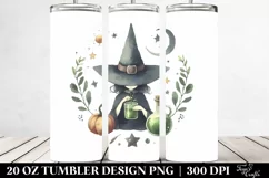 Quirky Retro Witch Clipart 20 Oz Tumbler Product Image 2
