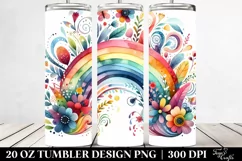 Colorful Rainbow | 20 oz Tumbler Product Image 2