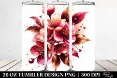 Shiny Cherry Blossom Splash | 20 Oz Tumbler Product Image 2