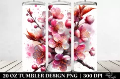 Shiny Cherry Blossom Splash | 20 Oz Tumbler Product Image 2