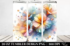 Abstract Shiny Nasturtium | 20 oz Tumbler Product Image 2