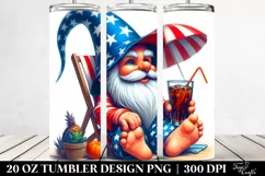 Digital Pastel Gnome Beach Wear | 20 Oz Tumbler Product Image 2