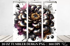 Glossy Zinnia Marble Splash | 20 Oz Tumbler Product Image 2