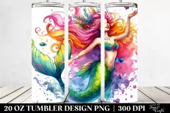 Mermaid Jumping Funny Tumbler Product Image 2