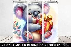Cute Vibrant Digital Painting Baby Koala Gift Box | 20 oz Product Image 2