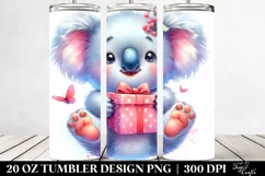 Cute Vibrant Digital Painting Baby Koala Gift Box | 20 oz Product Image 2