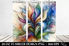 Abstract Wooden Iris Made of , Transparent 20 Oz Tumbler Product Image 2