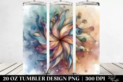 Abstract Wooden Iris Made of , Transparent 20 Oz Tumbler Product Image 2