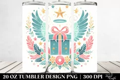 Gift Box with Wings and Angel Crown, 20 Oz Tumbler Product Image 2