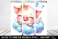 Sleeping Baby Pig Tumbler Product Image 2