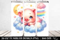 Sleeping Baby Pig Tumbler Product Image 2