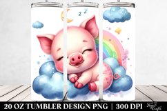 Sleeping Baby Pig Tumbler Product Image 2